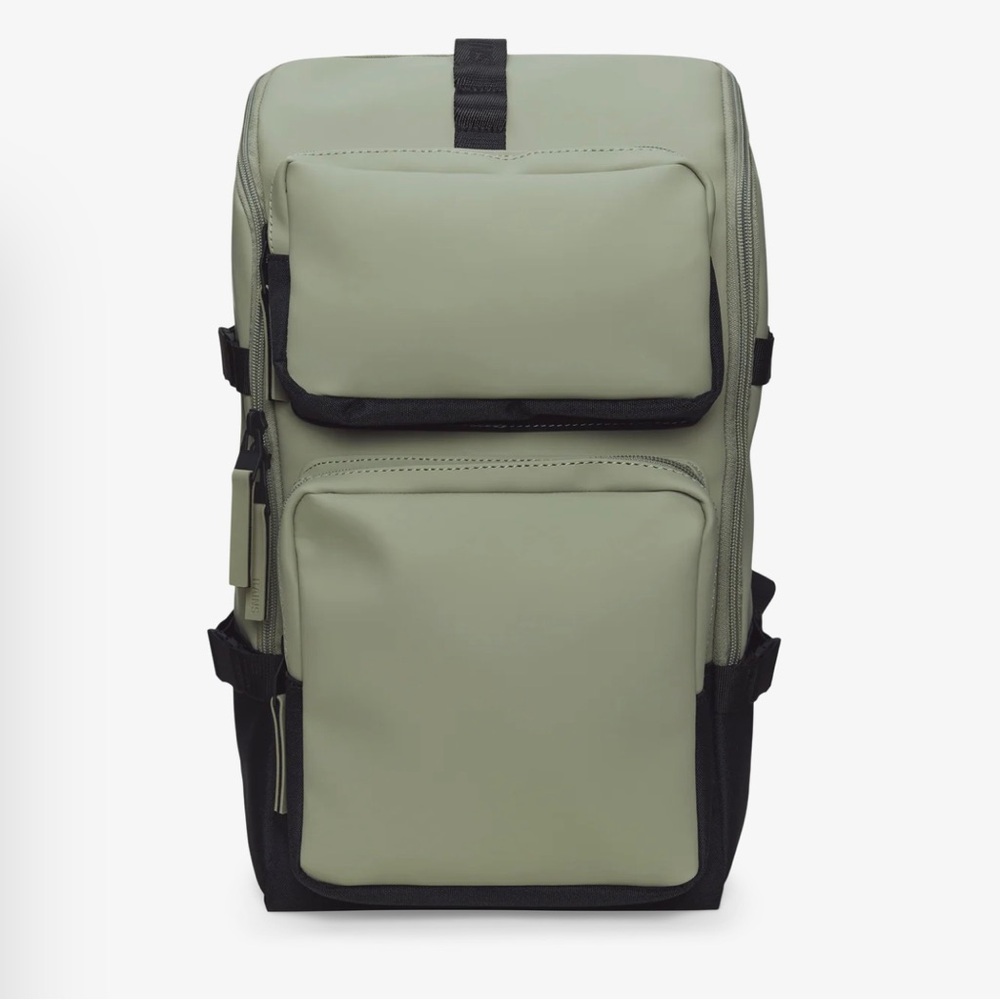 RAINS Trail Cargo Waterproof Backpack W3 Drift 17.5x12”